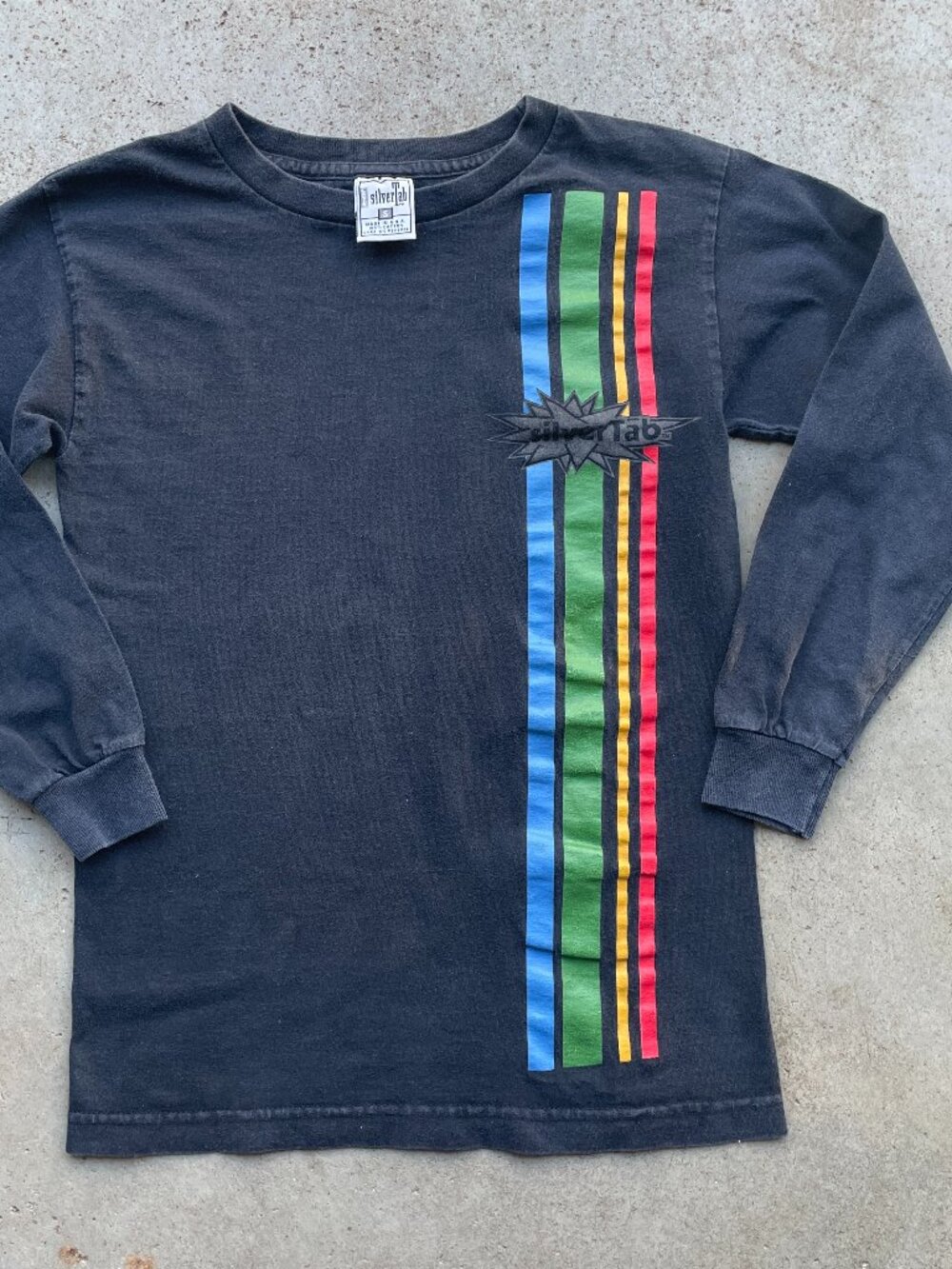 90s Silvertab Levi's Boy's T-Shirt Long Sleeve Size Small USA MADE